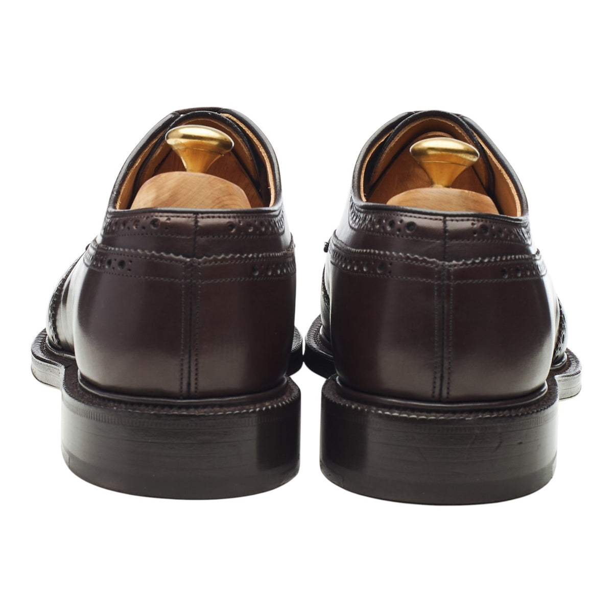 'Grafton' Dark Brown Leather Derby Brogues UK 9.5 G
