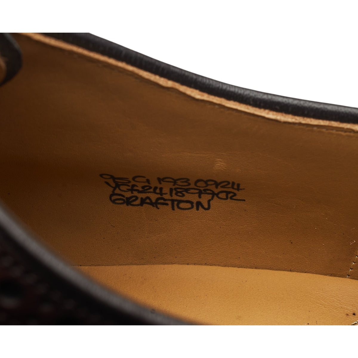'Grafton' Dark Brown Leather Derby Brogues UK 9.5 G