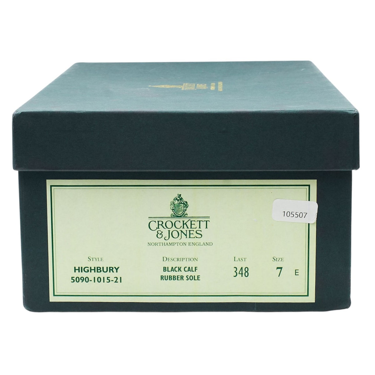 'Highbury' Black Leather Derby UK 7 E