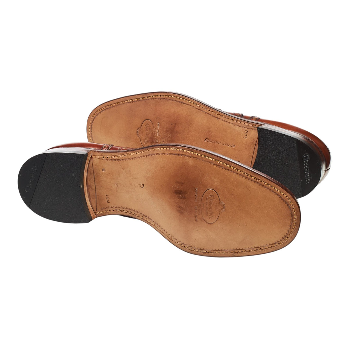 'Burwood' Tan Brown Leather Oxford Brogues UK 10 G