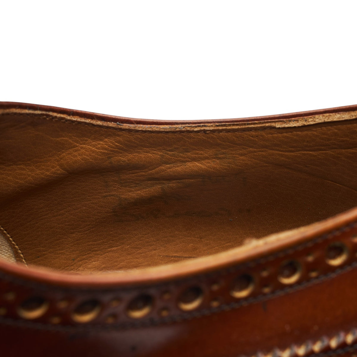 'Burwood' Tan Brown Leather Oxford Brogues UK 10 G