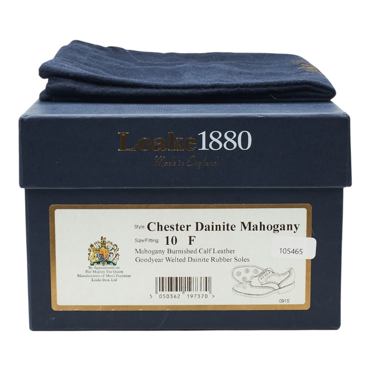 1880 'Chester' Tan Brown Leather Derby Brogues UK 10 F