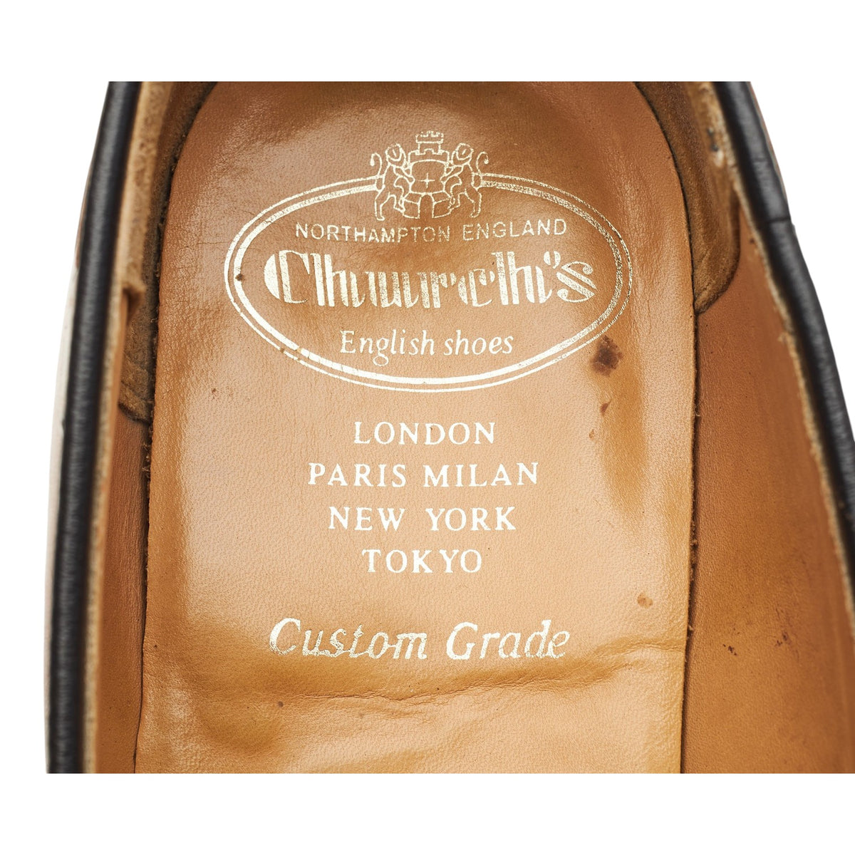 'Kingsley 2' Tan Brown Leather Tassel Loafers UK 7 F