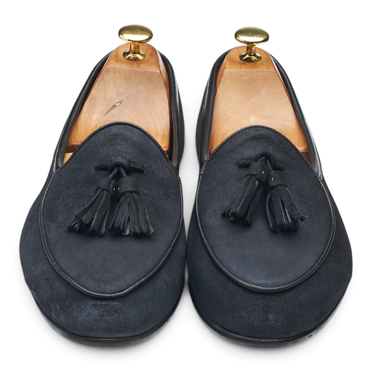 'Sagan' Navy Blue Suede Tassel Loafers UK 8 / UK 8.5