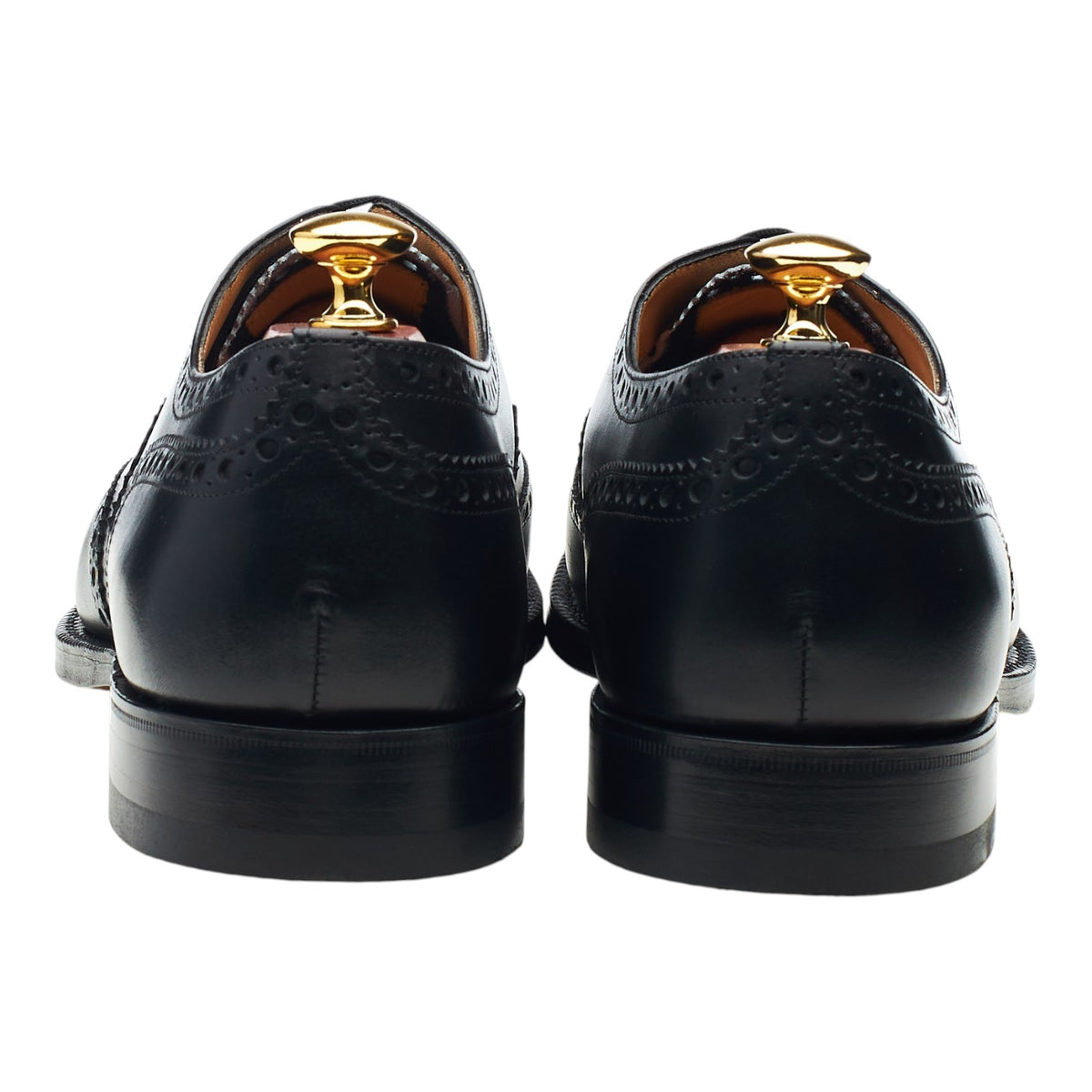 'Franklin' Black Leather Oxford Brogues UK 9 F