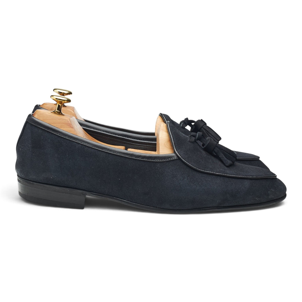 'Sagan' Navy Blue Suede Tassel Loafers UK 8 / UK 8.5