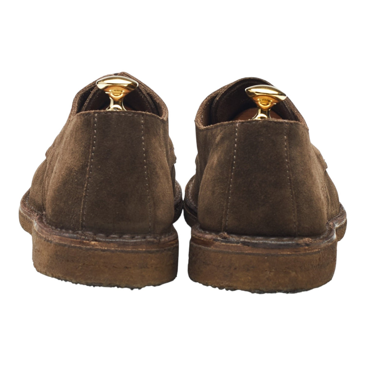 'Chard' Dark Brown Suede Apron Derby UK 9