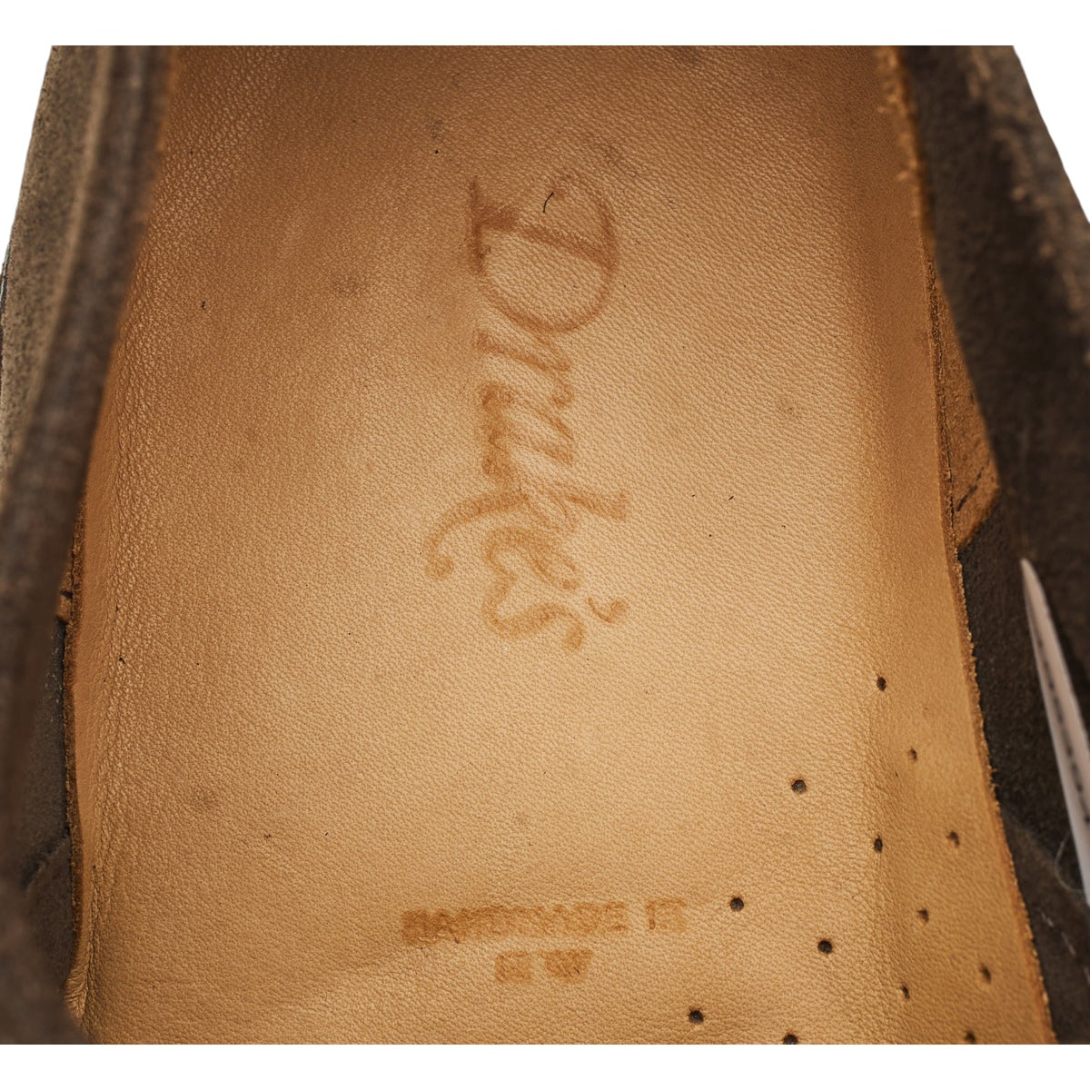 'Chard' Dark Brown Suede Apron Derby UK 9