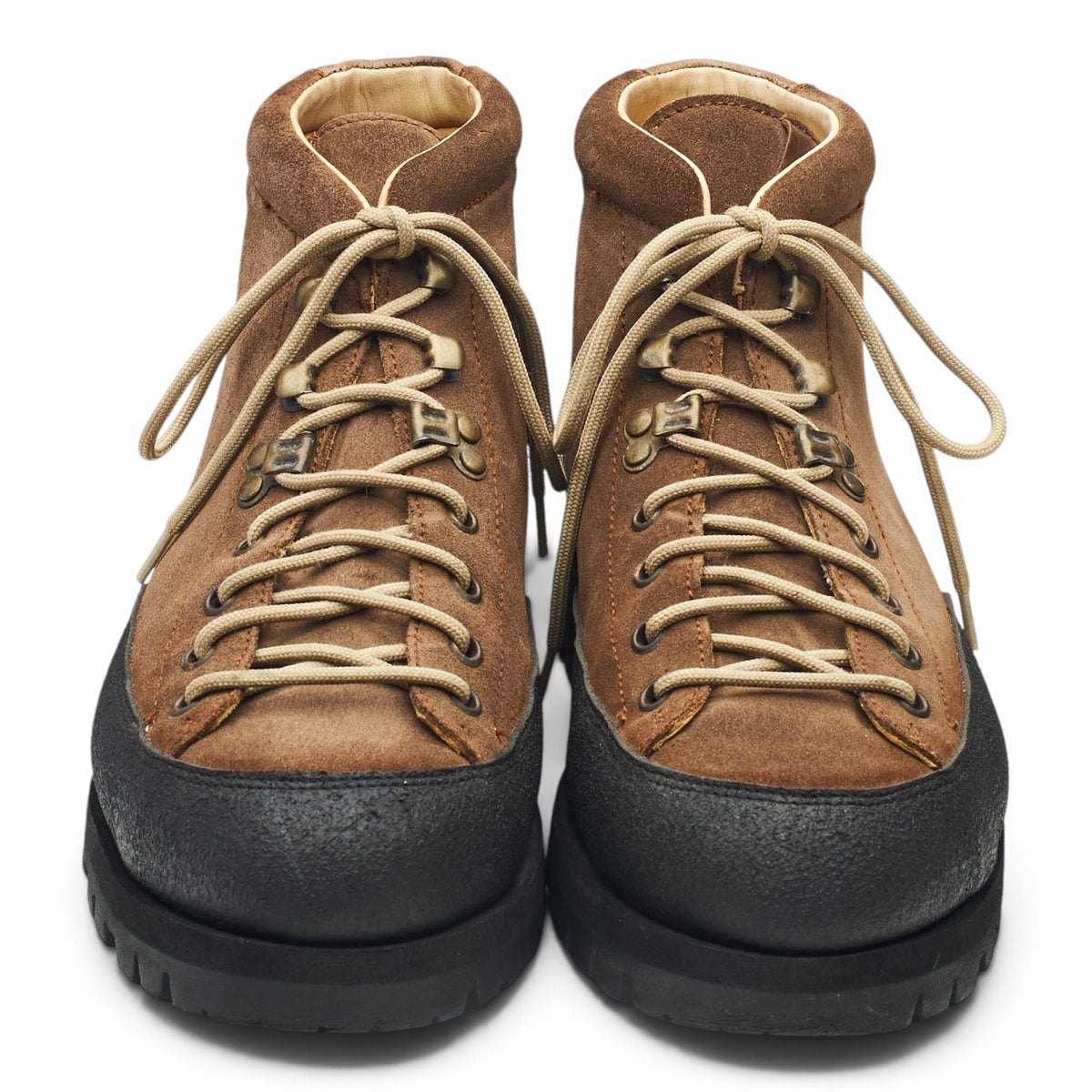 'Yosemite' Beige Suede Hiker Boots UK 10