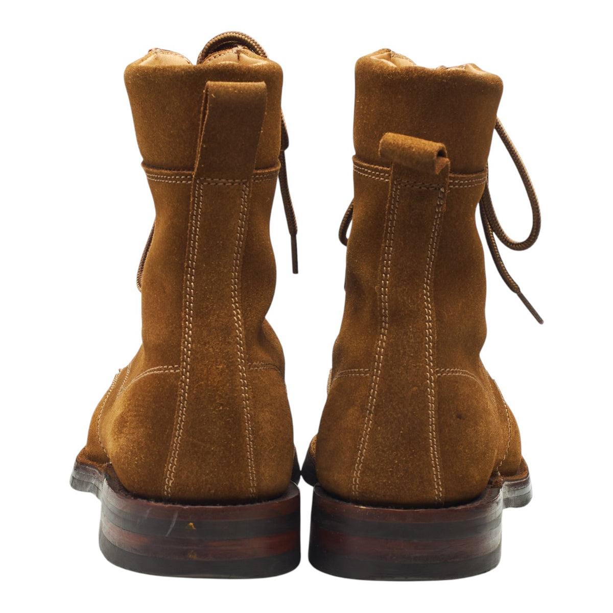 'Mallory' Tan Brown Suede Country Boots UK 8.5 F