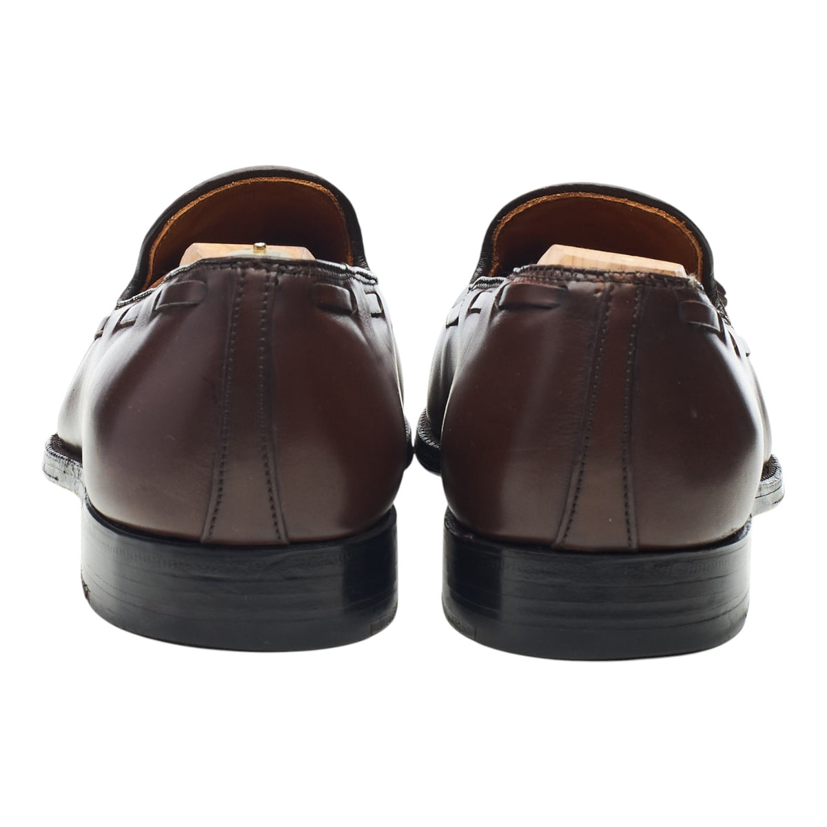 '561' Dark Brown Leather Tassel Loafers UK 8.5 US 9.5 D