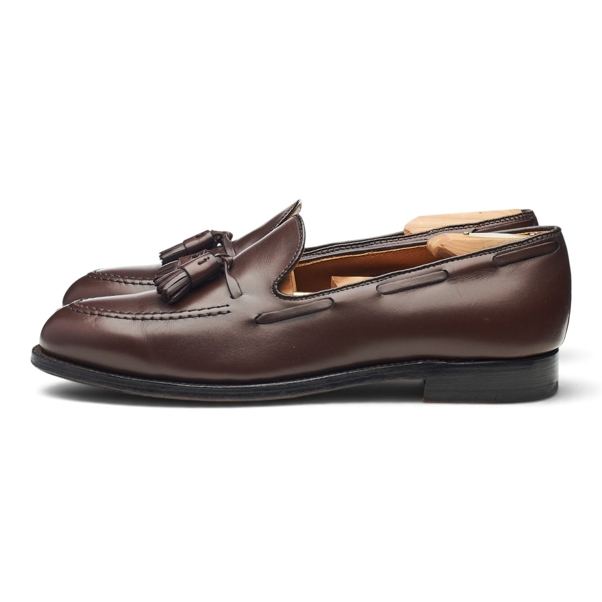 '561' Dark Brown Leather Tassel Loafers UK 8.5 US 9.5 D
