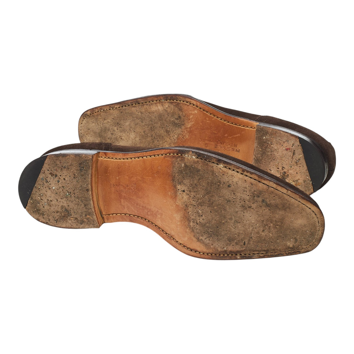 'Leighton' Dark Brown Suede Derby Brogues UK 8.5 F