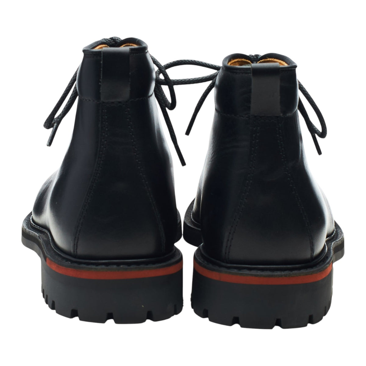 'Oake' Black Leather Monkey Boots UK 7 G