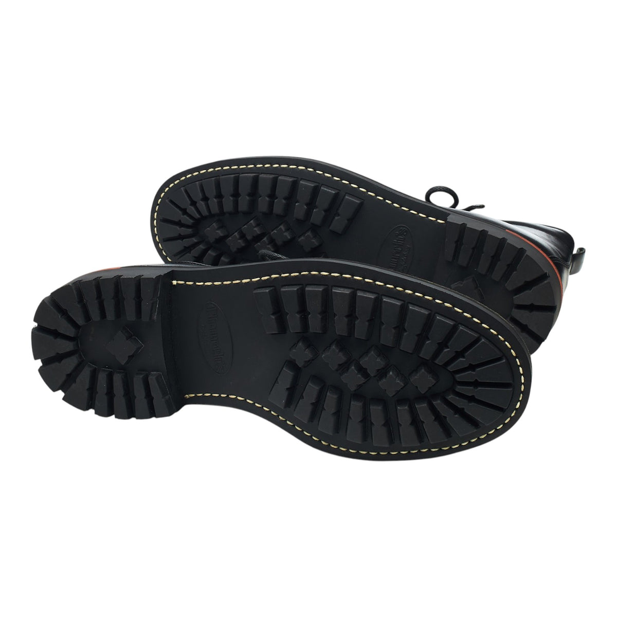 'Oake' Black Leather Monkey Boots UK 7 G