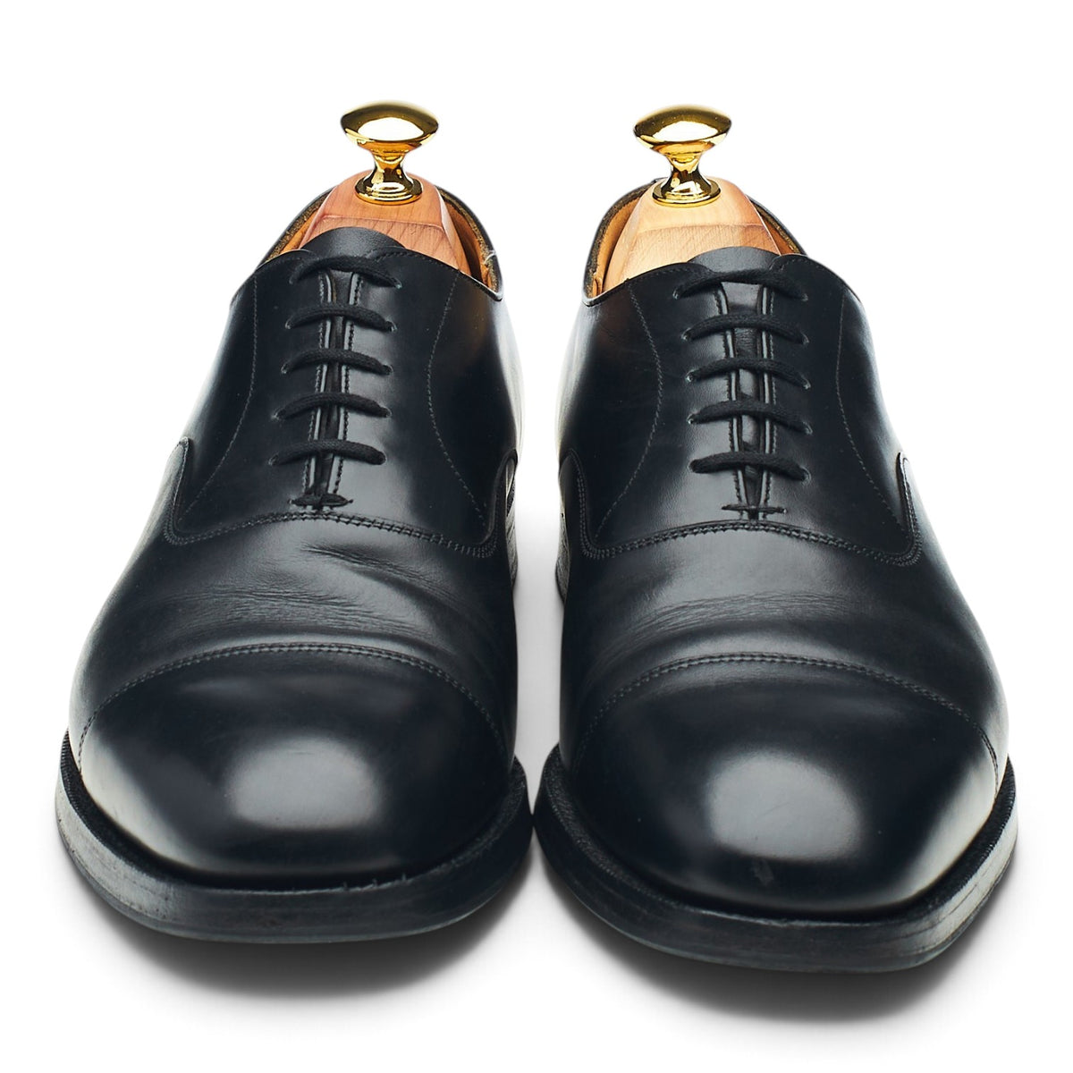 'Consul' Black Leather Oxford UK 7 F