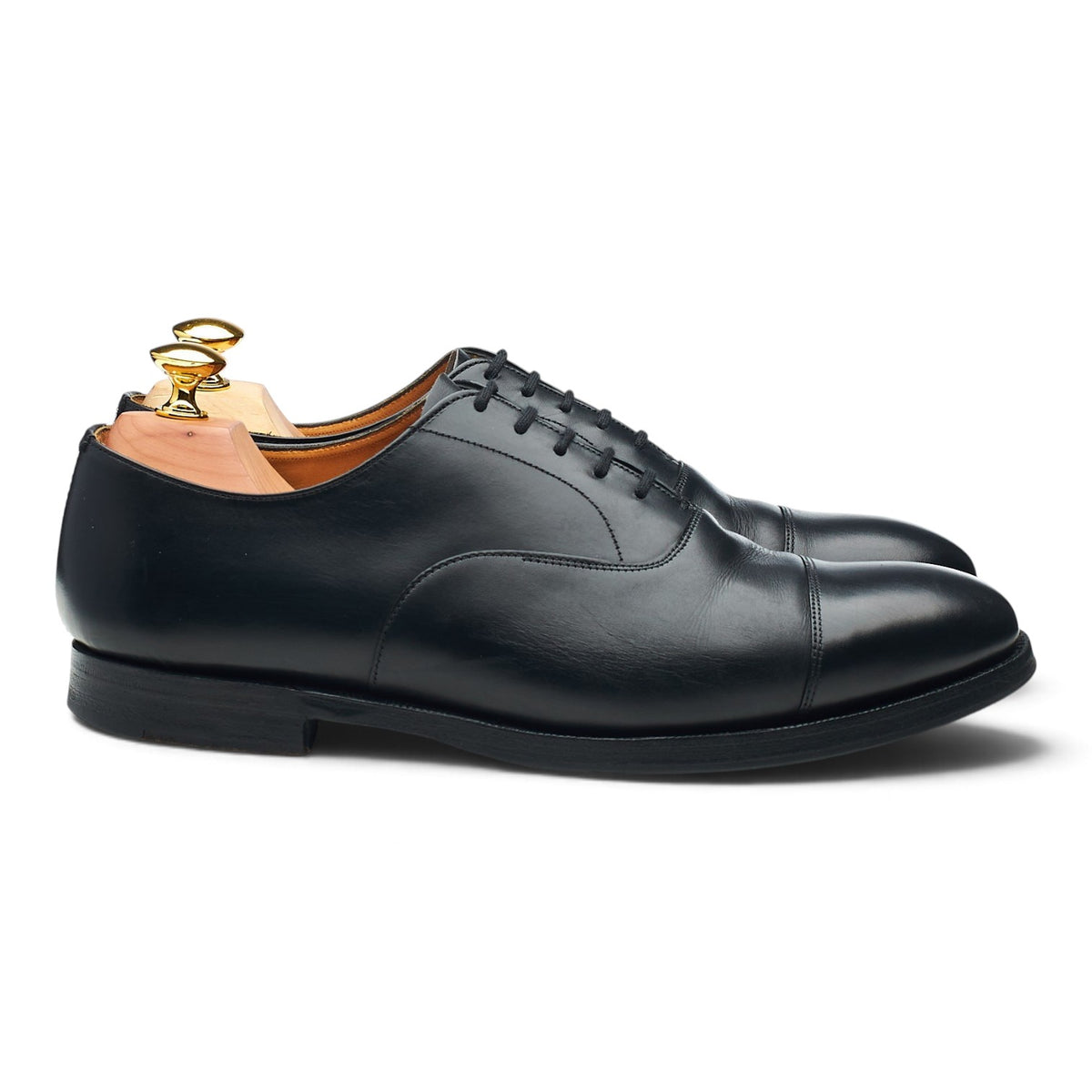 'Consul' Black Leather Oxford UK 7 F