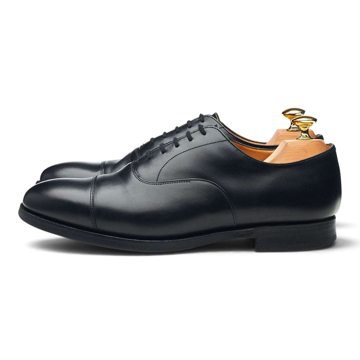 'Consul' Black Leather Oxford UK 7 F