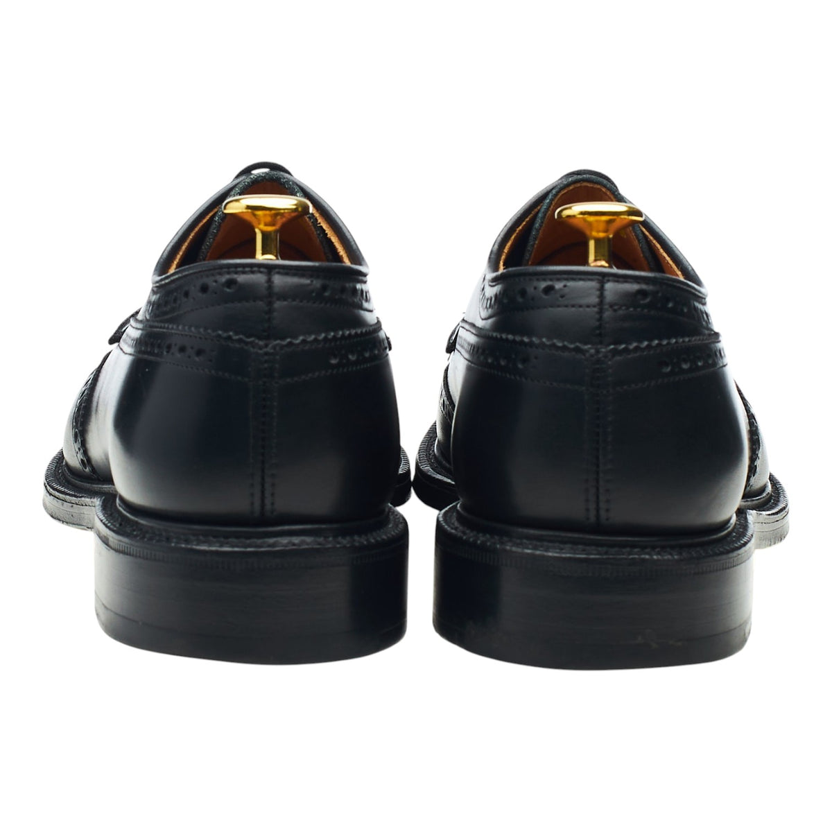 'Grafton' Black Leather Derby Brogues UK 8.5 F