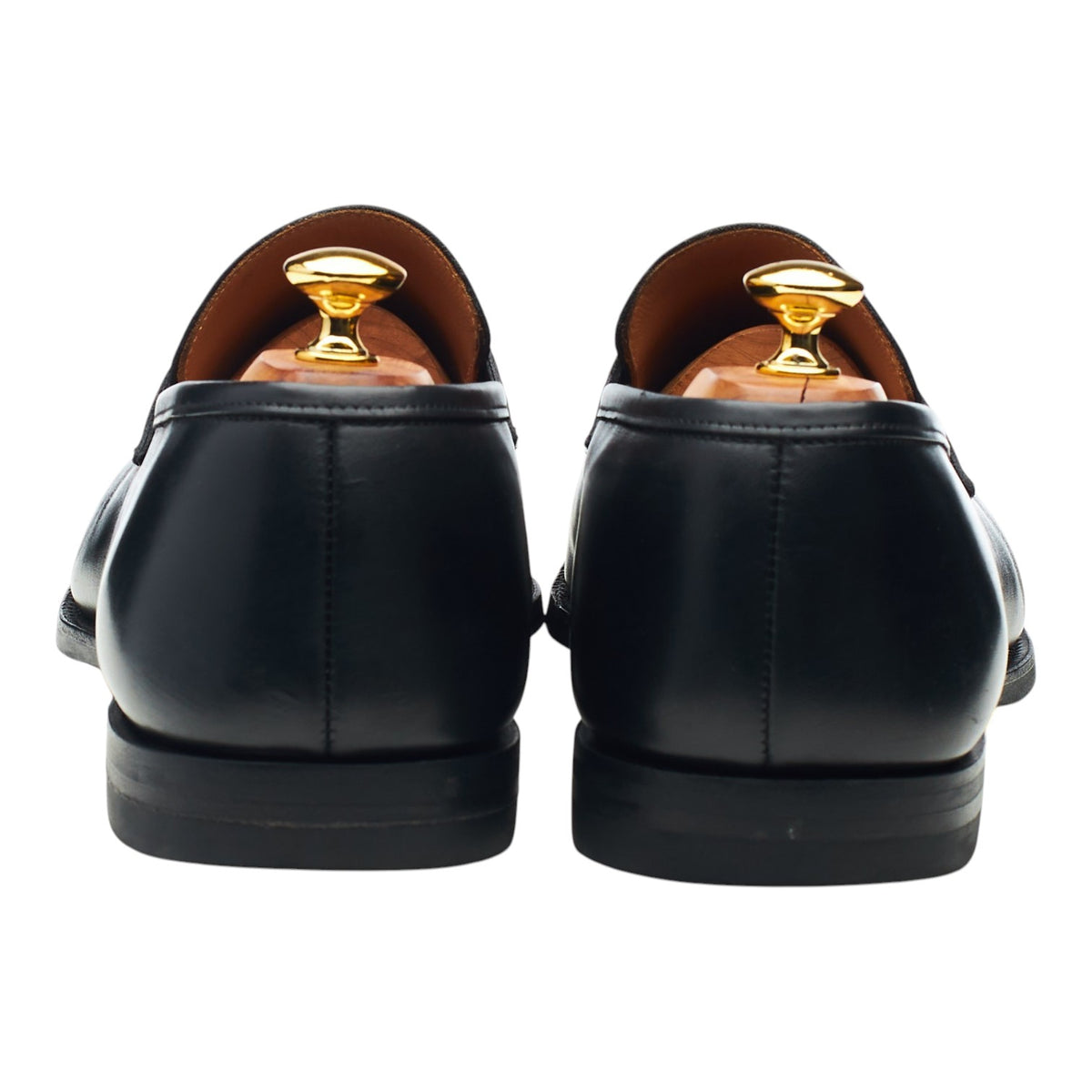 'Sydney' Black Leather Loafers UK 12.5 E