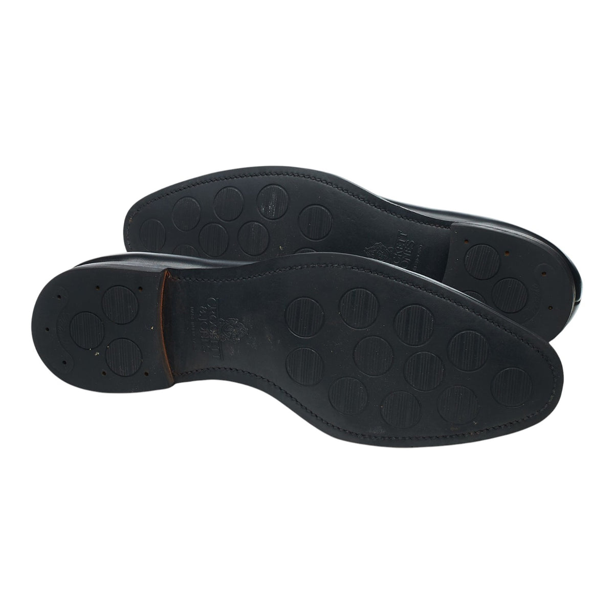 'Sydney' Black Leather Loafers UK 12.5 E