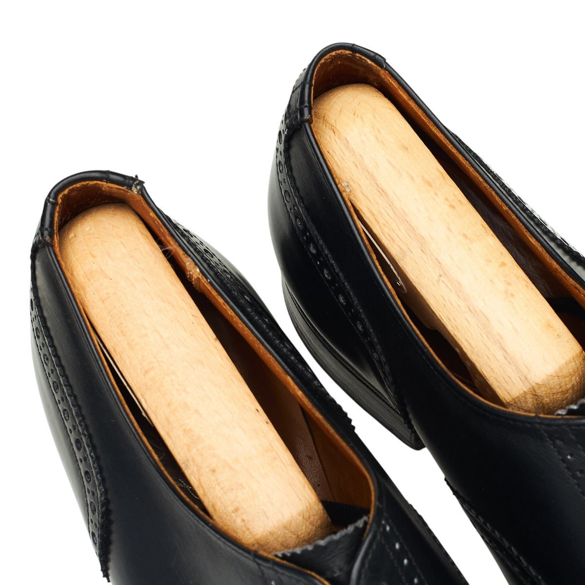 Black Leather Oxford Brogues UK 6 E