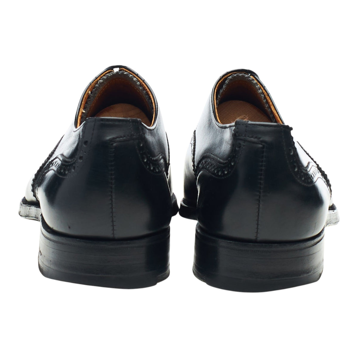 Black Leather Oxford Brogues UK 6 E