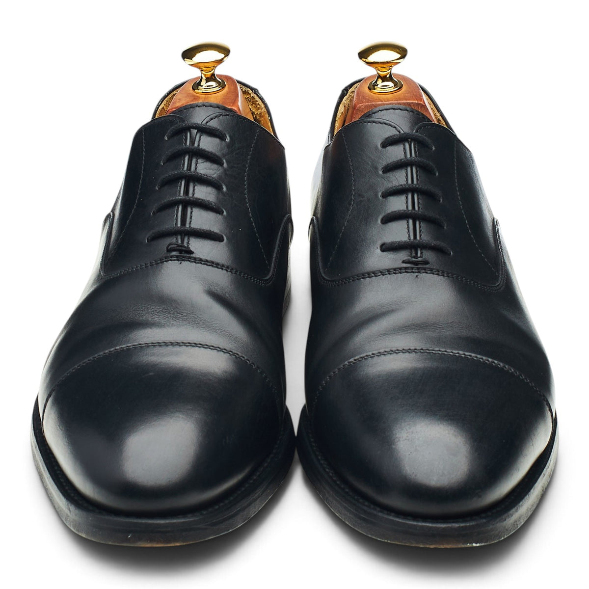 '3010' Black Leather Oxford UK 10