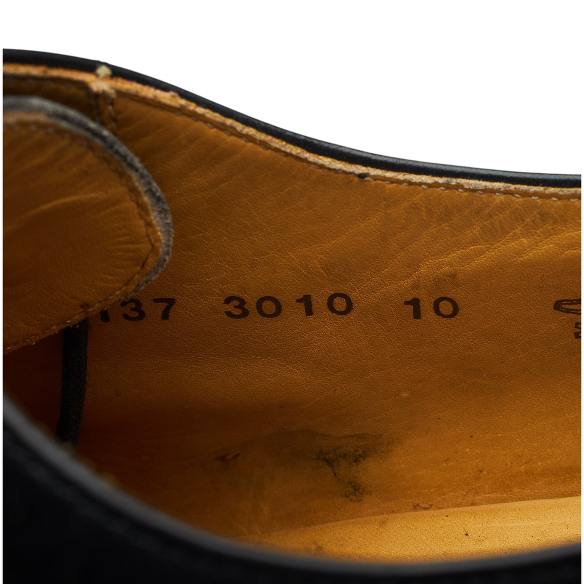 '3010' Black Leather Oxford UK 10