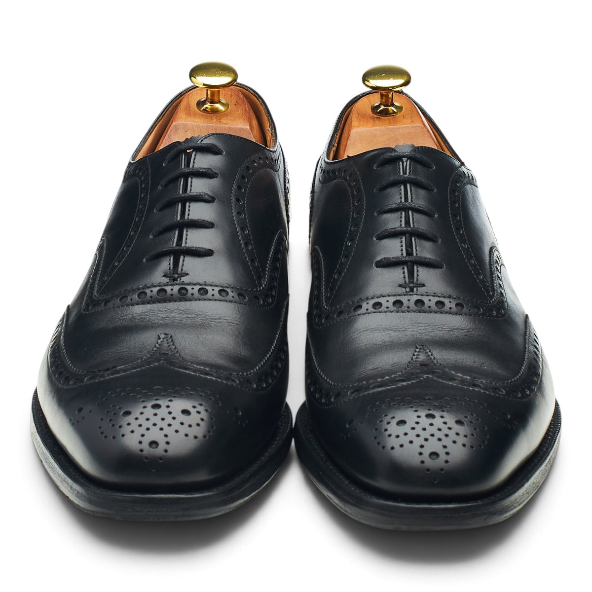 'Chetwynd' Black Leather Oxford Brogues UK 8.5 G