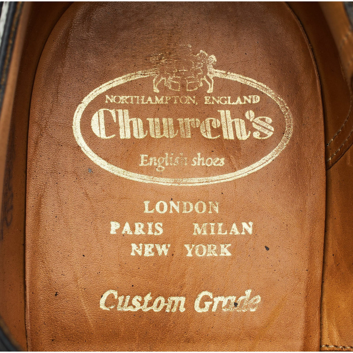 'Chetwynd' Black Leather Oxford Brogues UK 8.5 G