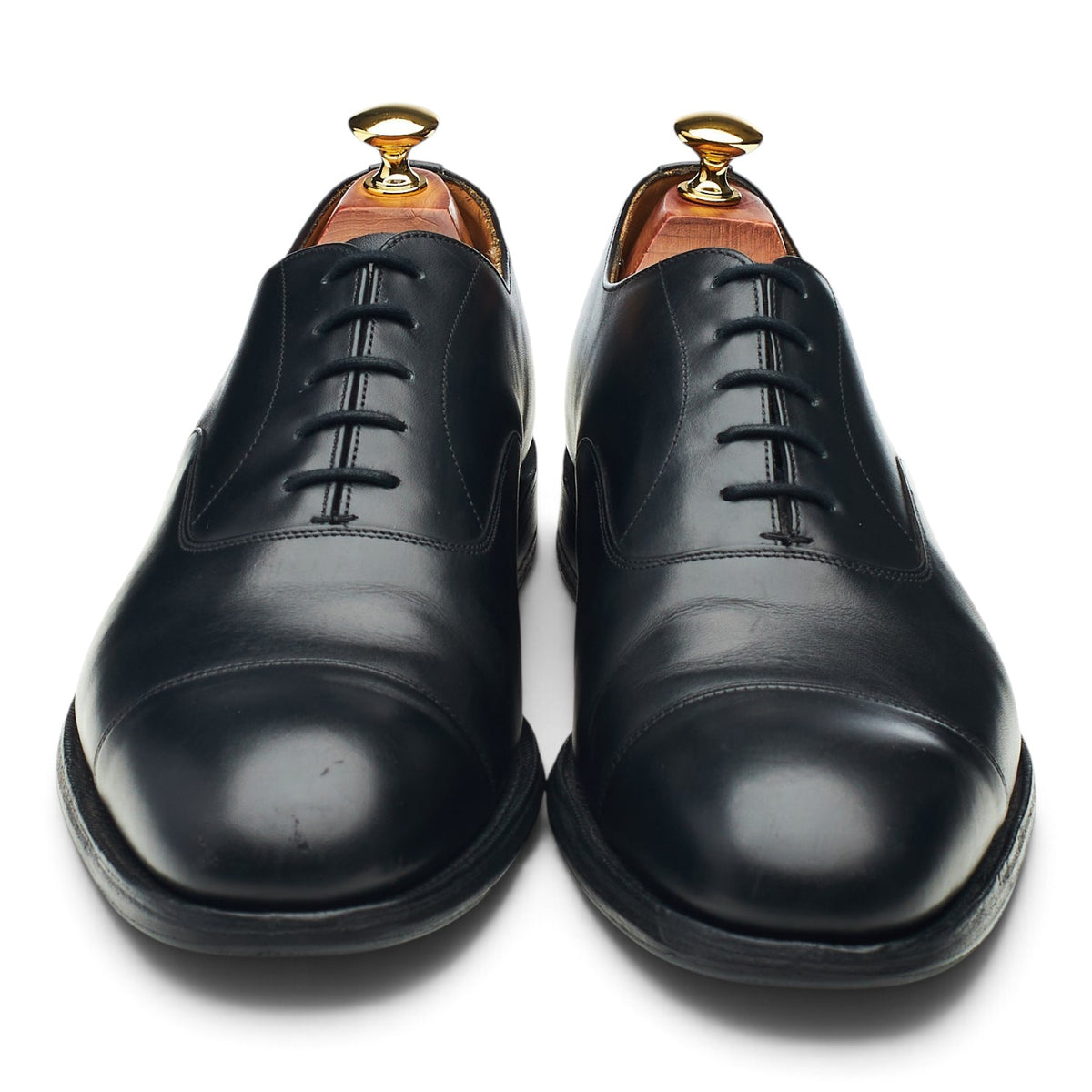 'Consul' Black Leather Oxford UK 9.5 F