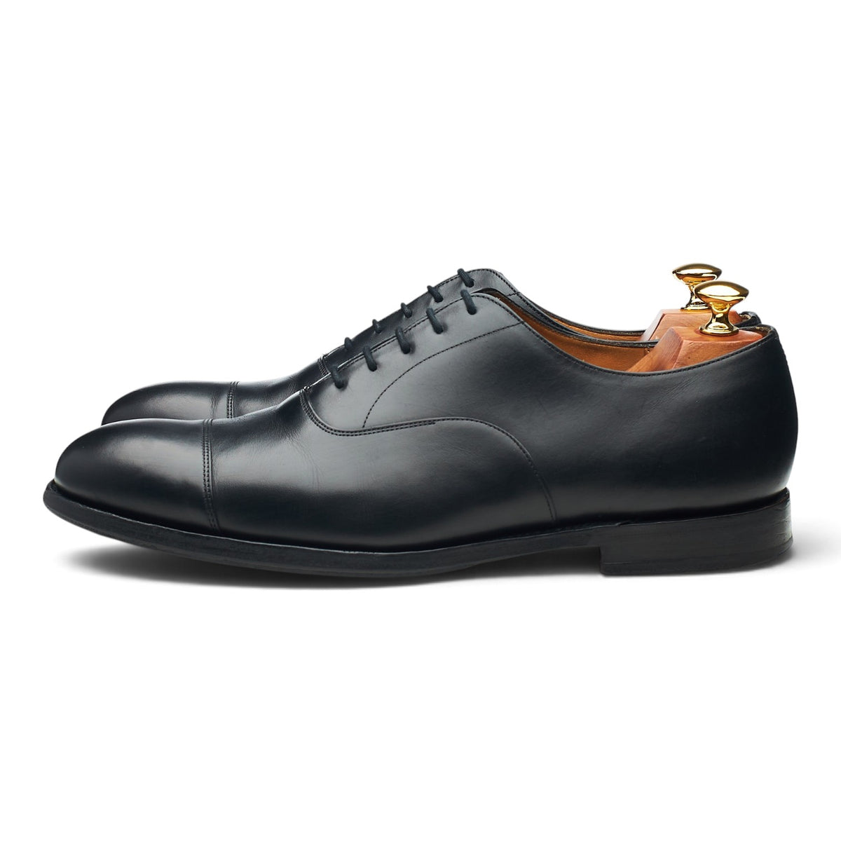 'Consul' Black Leather Oxford UK 9.5 F