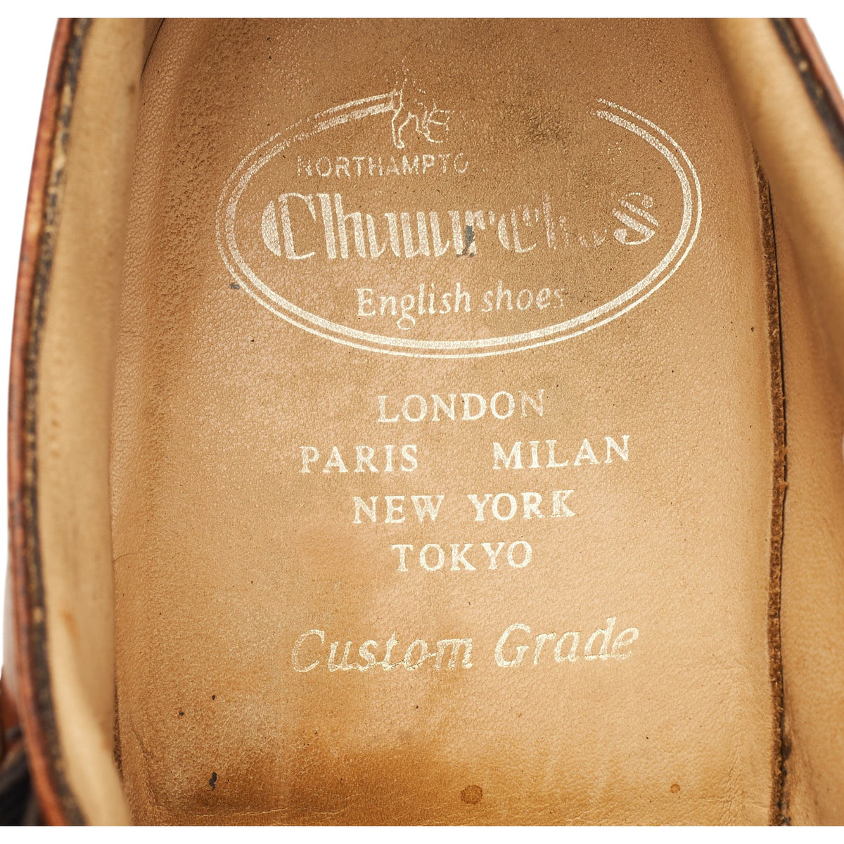 'Ledstone' Tan Brown Leather Double Monk Strap UK 9.5 F