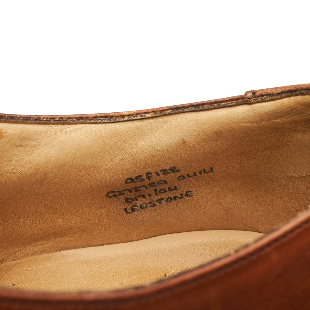 'Ledstone' Tan Brown Leather Double Monk Strap UK 9.5 F
