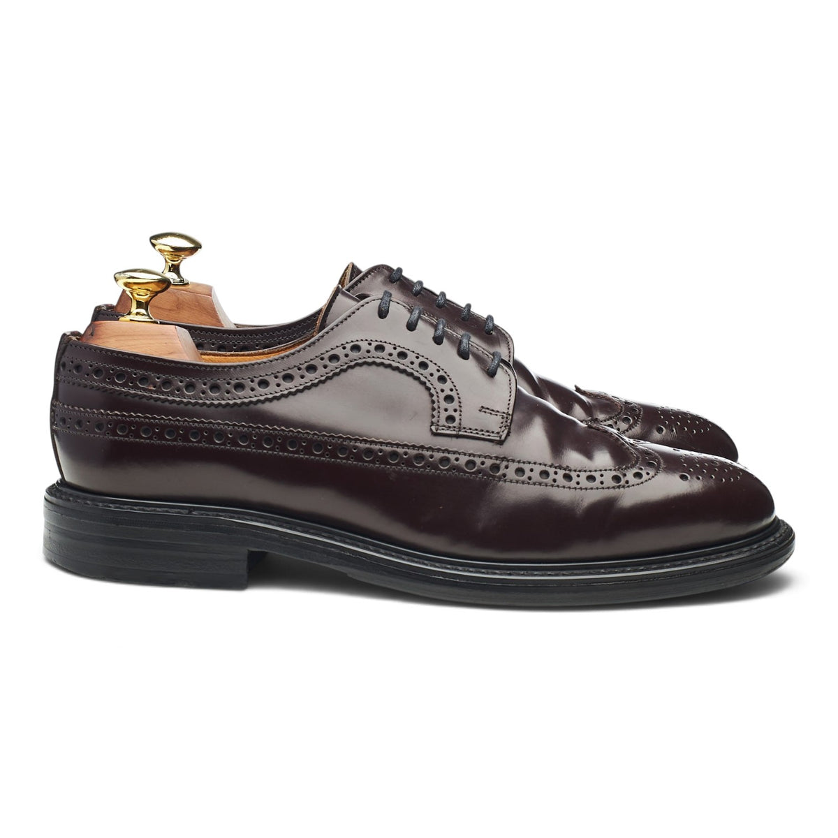 'Madison' Dark Brown Leather Derby Brogues UK 8 FX