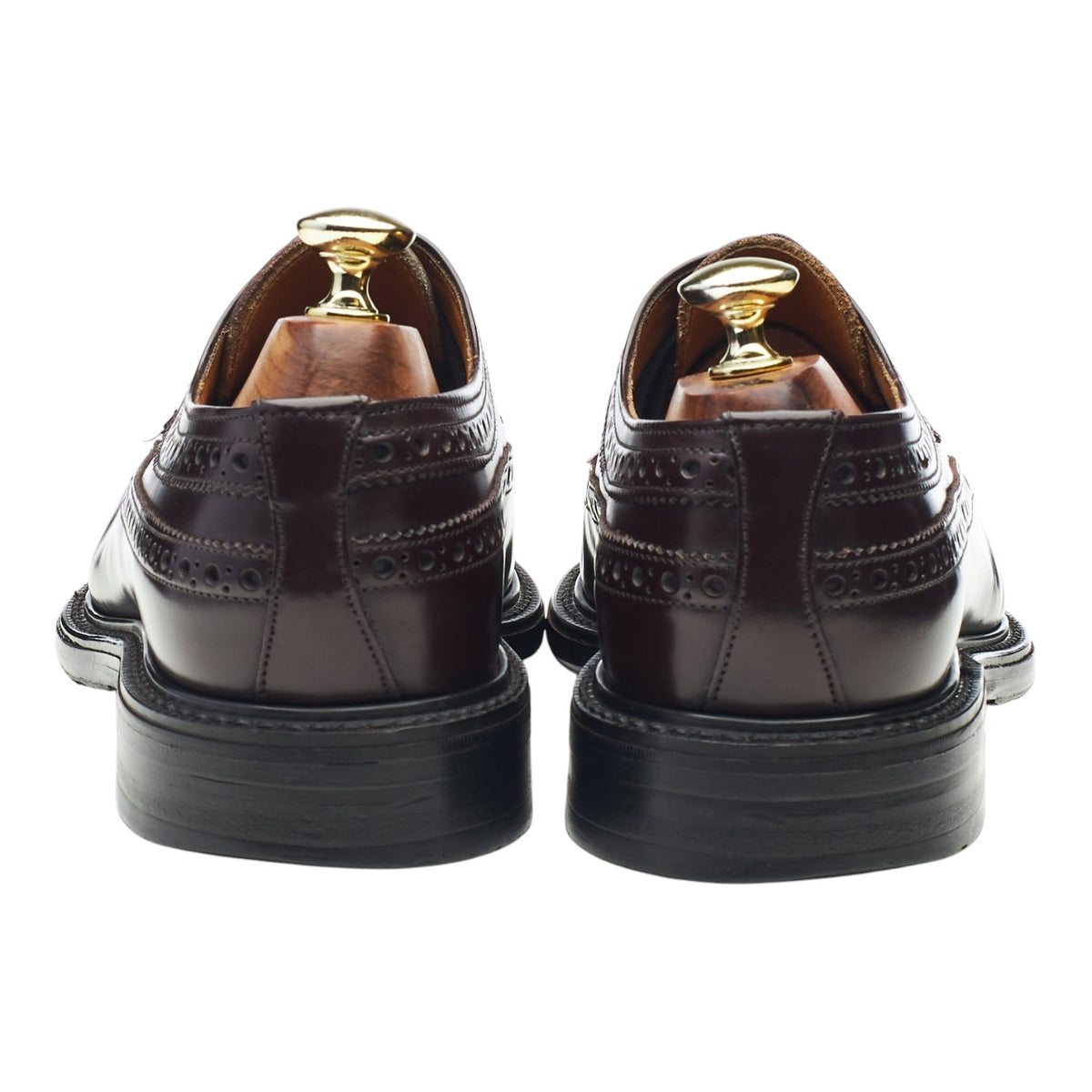 'Madison' Dark Brown Leather Derby Brogues UK 8 FX