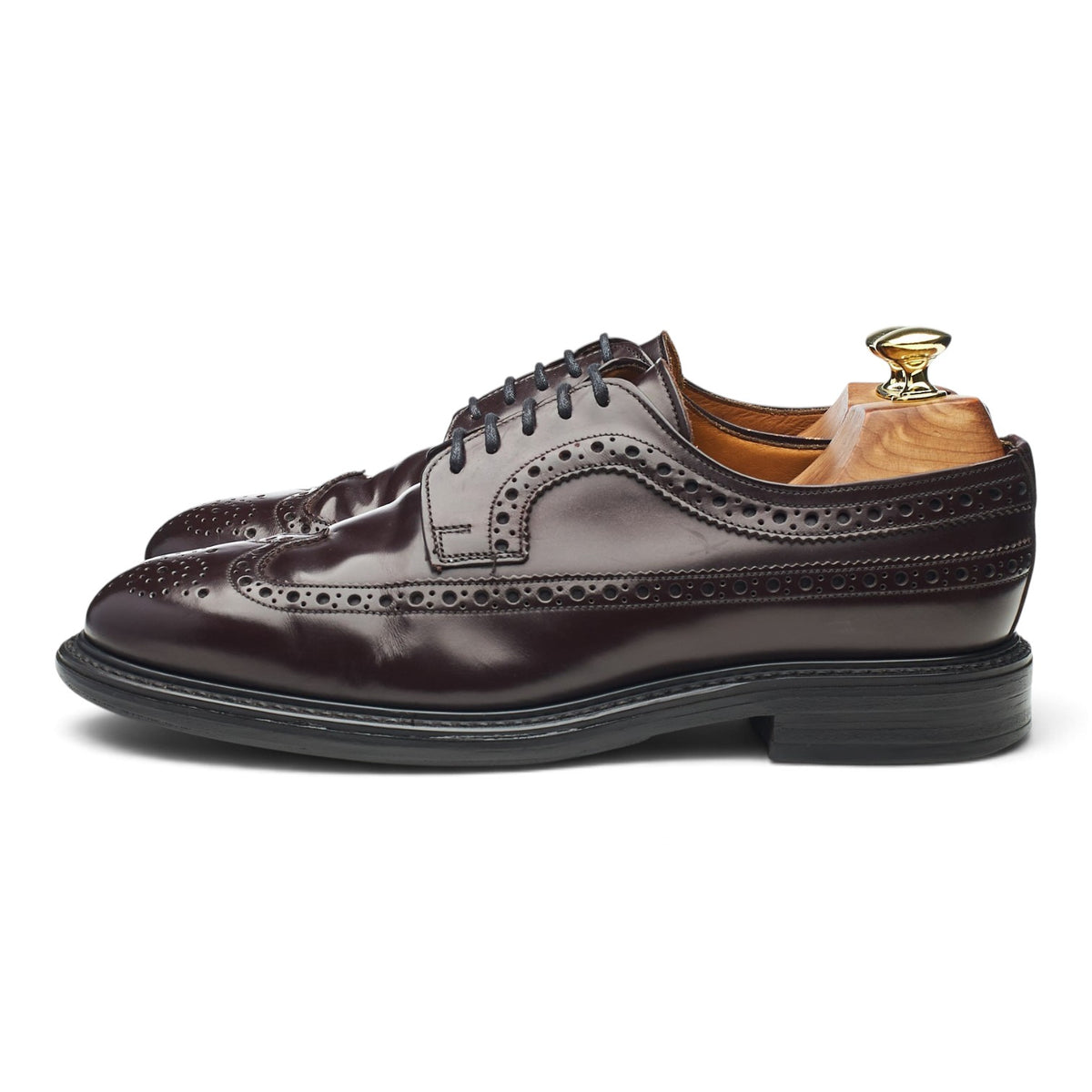 'Madison' Dark Brown Leather Derby Brogues UK 8 FX
