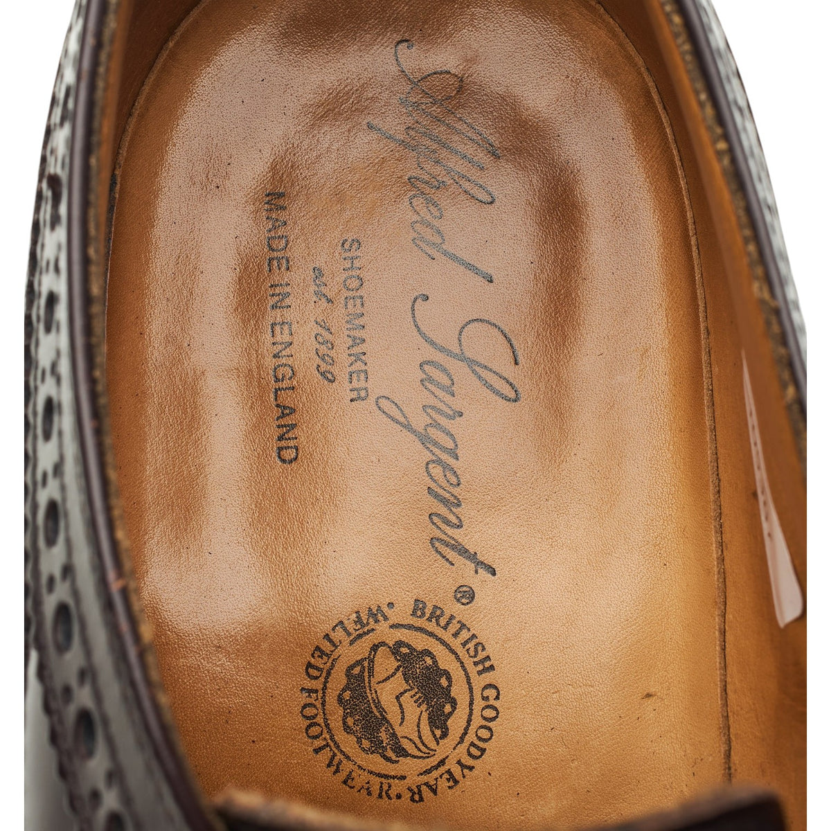 'Madison' Dark Brown Leather Derby Brogues UK 8 FX