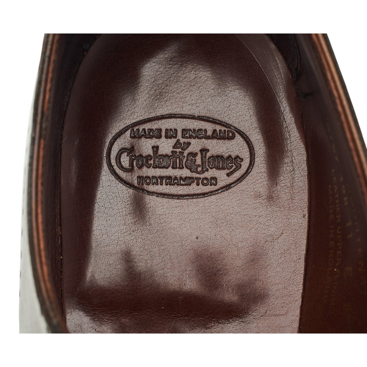'Courtenay' Dark Brown Leather Oxford UK 11 E