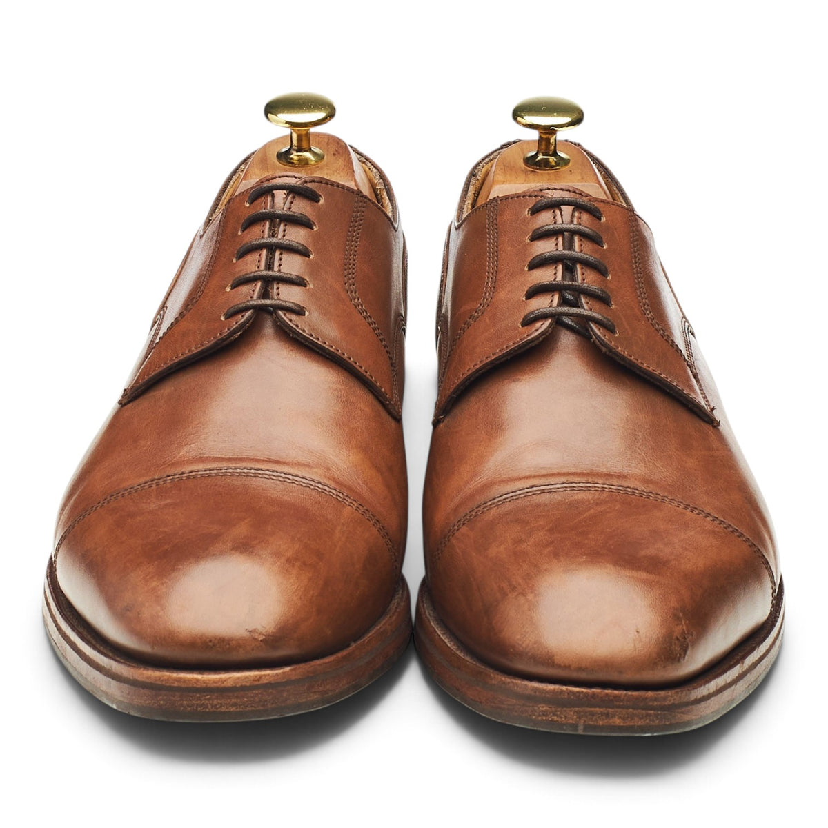J. Crew Brown Leather Derby UK 8.5 F