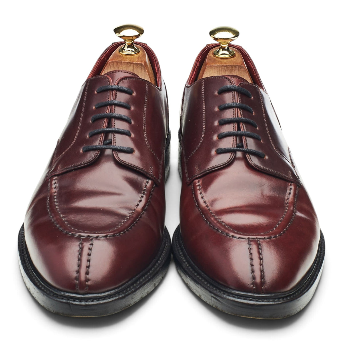 Medallion '1125' Burgundy Cordovan Leather Split Toe Derby UK 8 F