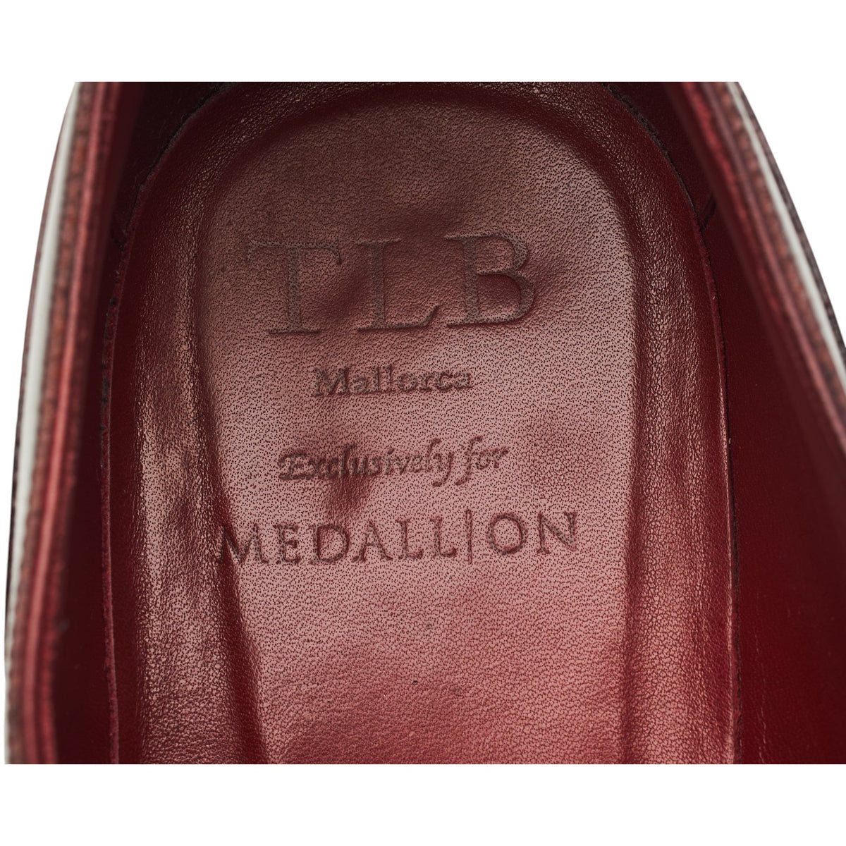 Medallion '1125' Burgundy Cordovan Leather Split Toe Derby UK 8 F