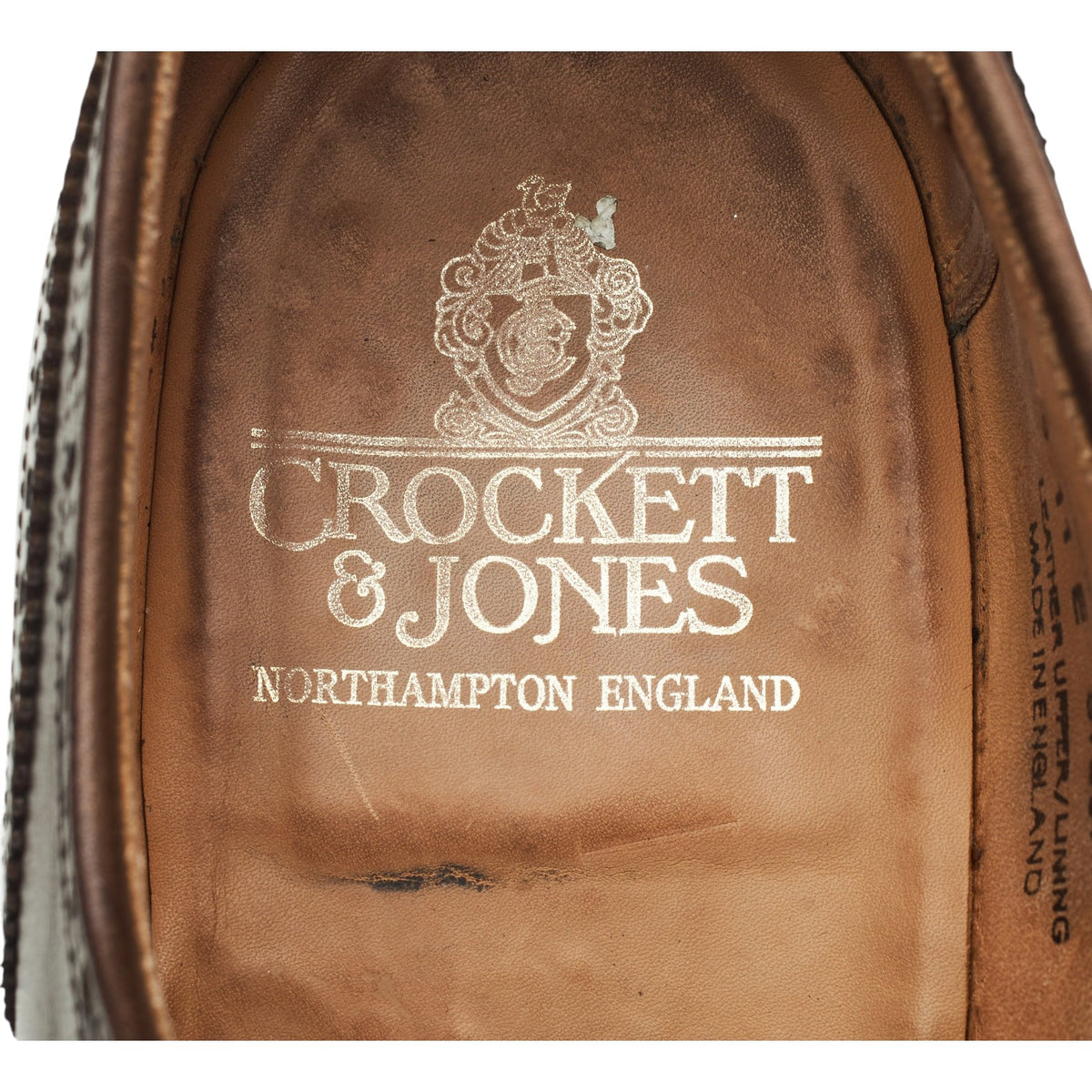 'Pembroke' Dark Brown Leather Derby Brogues UK 11 E