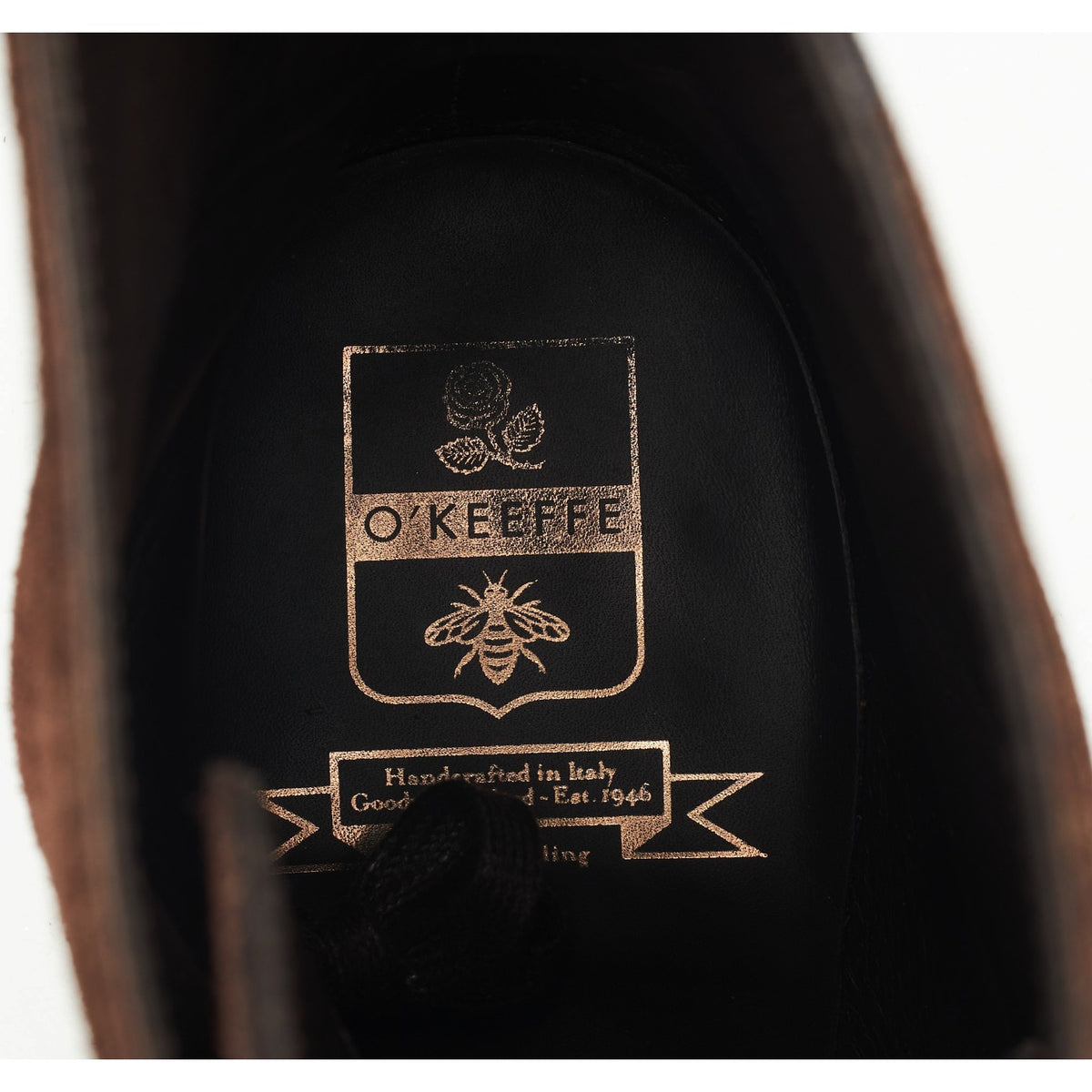 '1389' Brown Suede Brogue Boots UK 10.5
