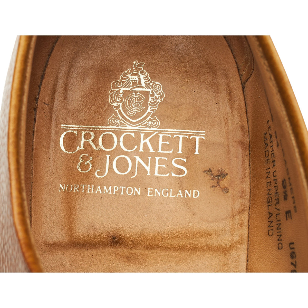 'Grasmere' Tan Brown Leather Derby UK 9.5 E