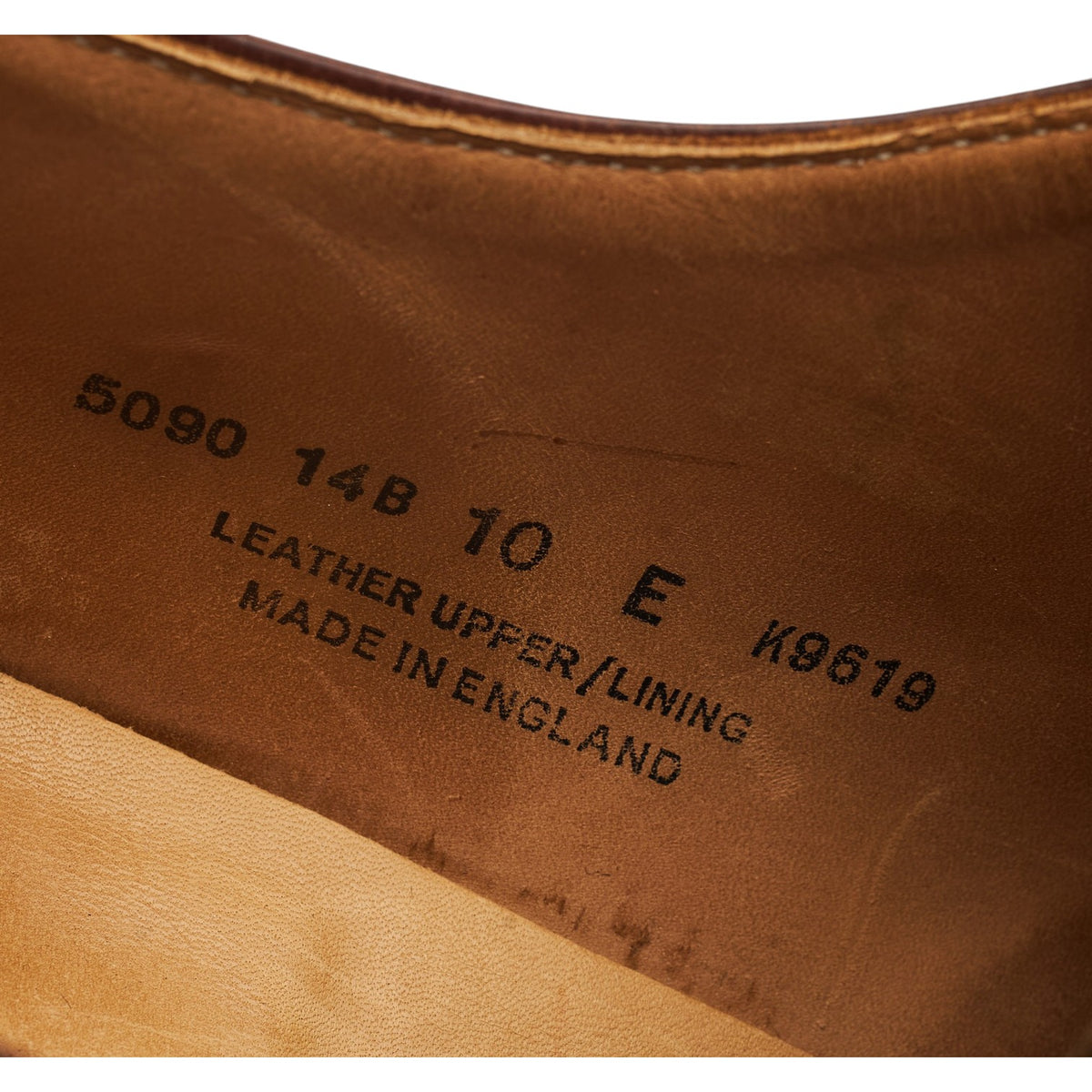 New & Lingwood Leather Derby UK 10 E