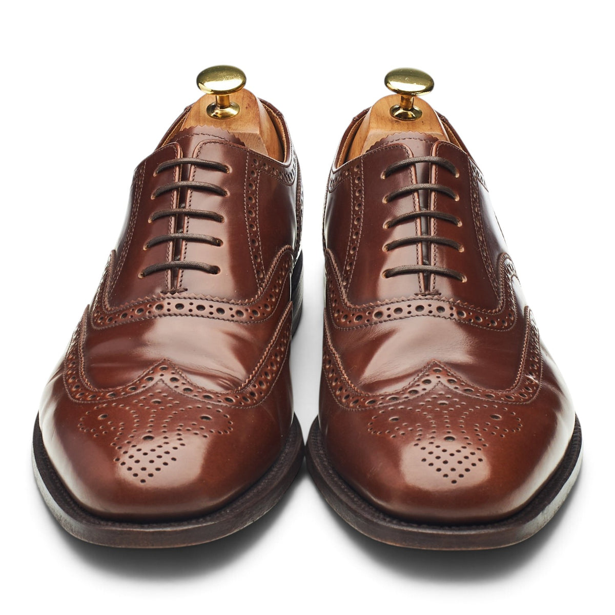 '202' Dark Brown Leather Oxford Brogues UK 8 G