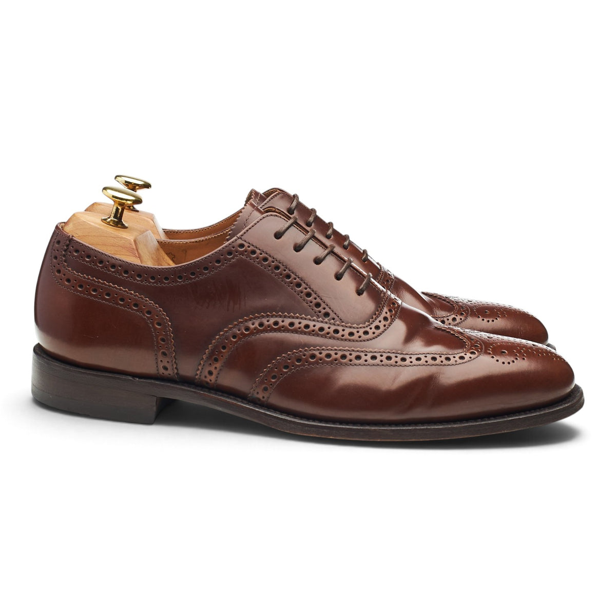 '202' Dark Brown Leather Oxford Brogues UK 8 G