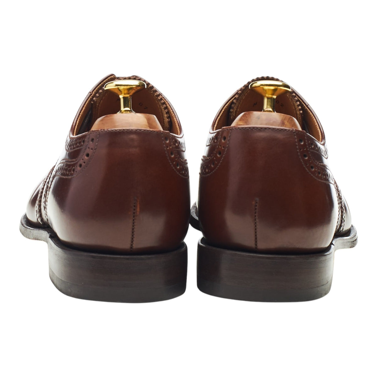 '202' Dark Brown Leather Oxford Brogues UK 8 G